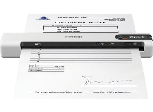 Scanner Epson DS-80W portable A4 pour numérisation mobile 600 dpi CIS