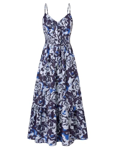 Image of GRACE KARIN Womens Summer Floral Maxi Dresses 2026 Long Flowy Boho Dress Beach Vacation Sundresses Casual Clothes with Pocket