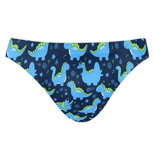 S Husky Cute Dinosaur Swim Briefs for Men Bikini Swimwear Boys Short XXL B0404089