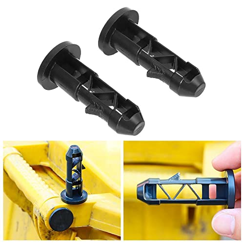 Image of 6PCS Wheelie Bin Lid Hinge PinPlastic Wheelie Bin Lid Hinge Pin Wheelie Trash Bins for 80-240 L Household and Commercial(Black,67 x 31 mm)
