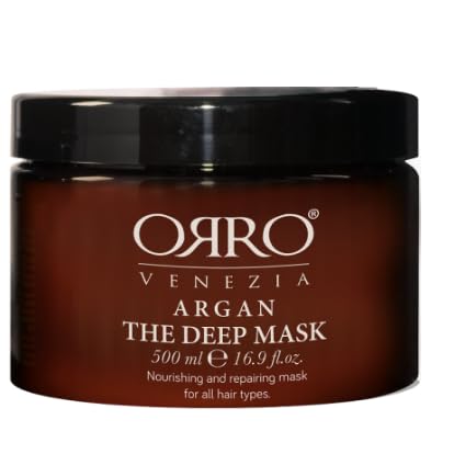Argan The Deep Mask, Nährende und Reparierende Haarmaske für Alle Haartypen, 250ml/500ml