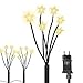 Produktbild Gartenpirat LED Gartenstecker 5er Set warmweiß leuchtende Sternenstäbe mit Erdspieß Timer-Funktion Außen & Innen Deko Licht für Garten Balkon & Terrasse