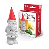 Genuine Fred GNOME BREW Tea Infuser, Cute Garden Gnome Design- For Loose Leaf Tea, Flexible, Easy to Clean Silicone, Fun Gift for Tea Lovers, Clever Kitchen Gadget