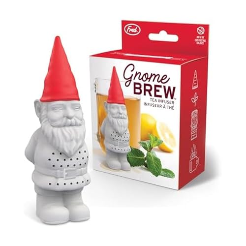 A garden gnome that hangs off your teacup and brews your loose-leaf — whimsical, functional, and impossible not to smile at.
