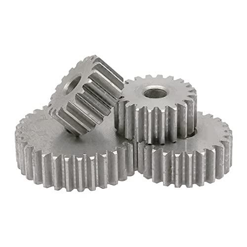 1 piece of spur gear 1M-21/22/23/24/25/26/27/28/29/30T SC45# carbon steel transmission accessory cylinder(1M24T - Bore 6 mm)