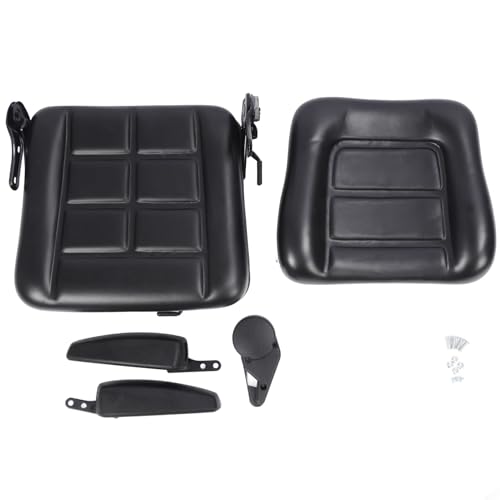 Sedile del trattore kuuleyn, sedile del carrello elevatore, con micro interruttore e binario del sedile del carrello elevatore a comfort migliorato per il caricatore di tosaerba (Con bracciolo)