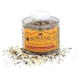 Borsari All Natural Cracked Pepper Seasoning, Gluten Free, No MSG, 3 Ounce
