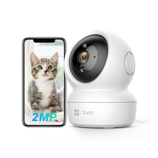 EZVIZ C6N Caméra Surveillance WiFi Intérieure 1080P FHD, Camera ip Wi-Fi & Ethernet 360 ° Pan/Tilt/Zoom Compatible Alexa, Vision Nocturne avec IR Intelligente, Suivi de Mouvement, Audio Bidirectionnel