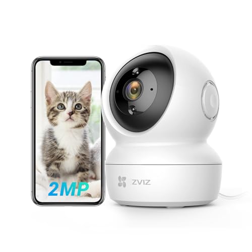 EZVIZ C6N Caméra Surveillance WiFi Intérieure 1080p, Caméra Bébé Pan/Tilt à 360°, 2.4Ghz,...
