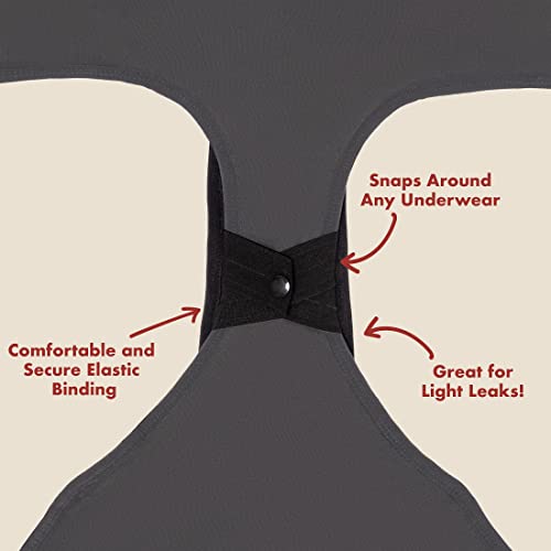 The Period Company| Reusable Sanitary Pad For Women| Super-Absorbent| Incontinence | Absorbent Pads | Postpartum | Leak Proof | Black-5Pack #TOP2