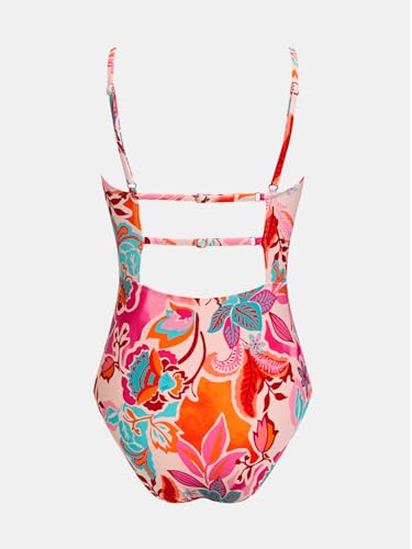Image of CUPSHE Women Swimsuit One Piece Bathing Suit Square Neck Cutout Back Tummy Control with Adjustable Spaghetti Straps