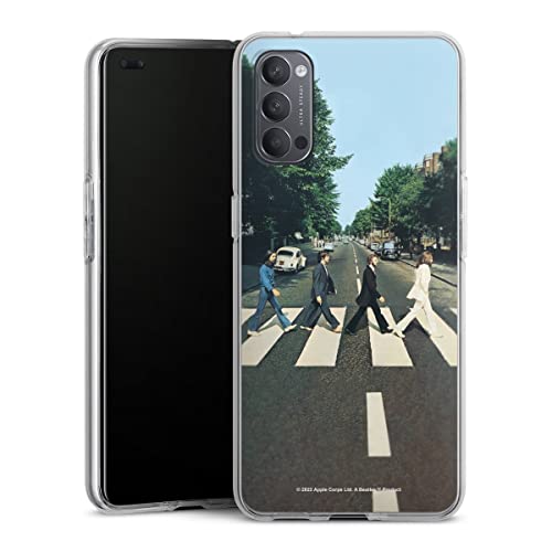 DeinDesign Coque en Silicone Compatible avec Oppo Reno4 5G Etui Silicone Coque Souple Abbey Road The Beatles Musique - Les Beatles, Paul McCartney, John Lennon, RIngo Starr, George Harrison DeinDesign Coque en Silicone Compatible avec Oppo Reno4 5G Etui Silicone Coque Souple Abbey Road The Beatles Musique