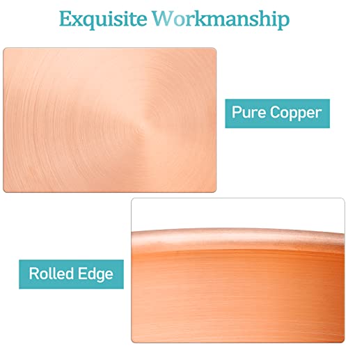 Exttlliy Circular Copper Ring Holder Jewelry Organizer Trays Muti-Functionary Storage Dish With Edge Roll For Key Earring Bracelet (Rose Gold, Small) #TOP2