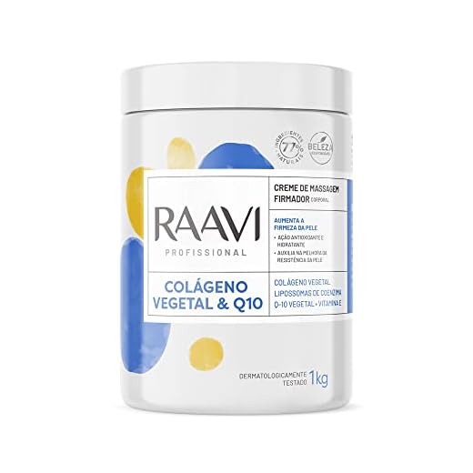 Raavi - Creme de Massagem Firmador Colágeno Vegetal e Q10 1 Kg
