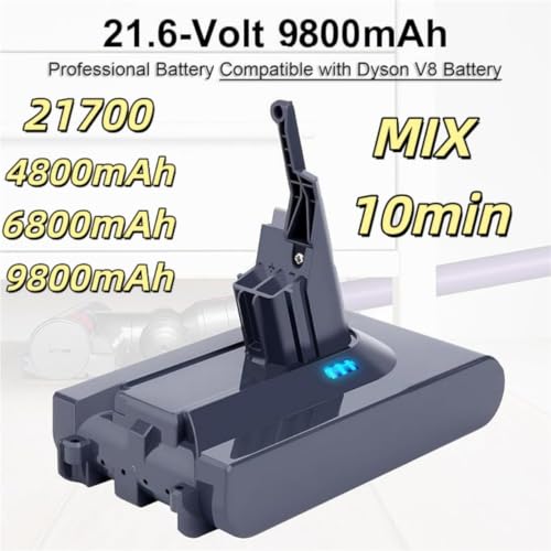 Batería V8 9800mAh compatible con Dyson aspiradora sin cable de 21,6 V 3