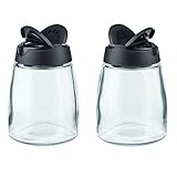 Salt and Pepper Shakers, Moisture-Proof Condiment holders 150ML, 2/pack