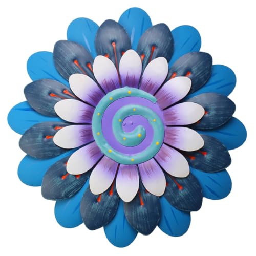 BESTonZON Decoración De Girasol De Hierro. Decoración Colgante Decoración De Arte De La Pared Decoraciones De Pared Decoraciones De Baño Ornamento Planta Mural 3d Metal Planchar