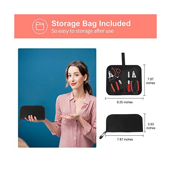 Bretheil Dog Nail Clippers Trimmer Set, Quick Safety Guard to Avoid Over-Cutting, Stainless Steel Razor Sharp Blades, Sturdy Non-Slip Handles, Storage Case and Nail File, Professional Pet Grooming