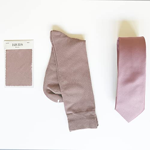 Spotlight Hosiery Men's Groomsmen Wedding Gift Solid Color Dress Socks - QUARTZ & ROSE GOLD METALIC, Men Sock Size 10-132
