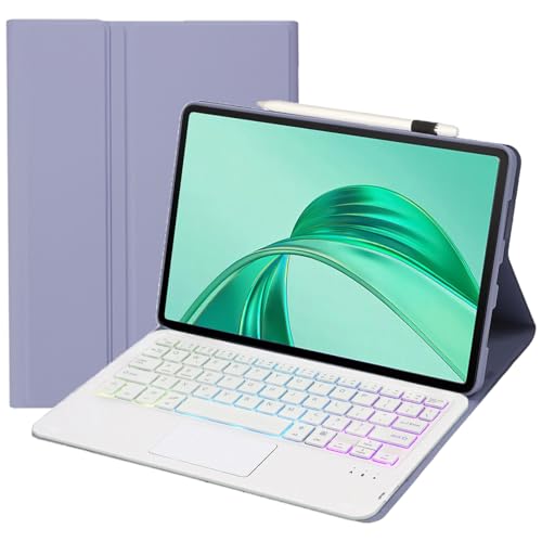 SCIMIN Keyboard Cover Case for Honor Pad X8a (11-inch), Wireless Bluetooth Keyboard Folio Case | Backlit Keyboard | Touch Mouse