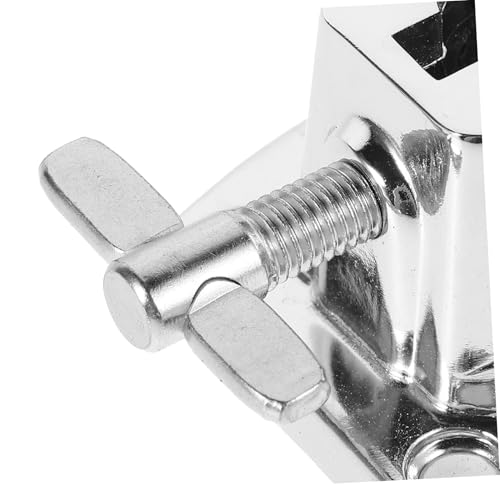 BESTonZON 2pcs Cymbal Clamp Fitting Drum Cymbal Holder Base para montaje seguro de set de batería miniatura 3
