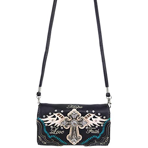 Bolso tote oculto para mujer con diseño floral y cierre magnético miniatura 7