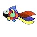 Produktbild emma kites Niedlich Regenbogenfisch Windspiele Windsack Regenbogen-Spirale Für Hinterhof Garten Patio Dekoration Strand Wind Spiel Mark Flyer Swivel