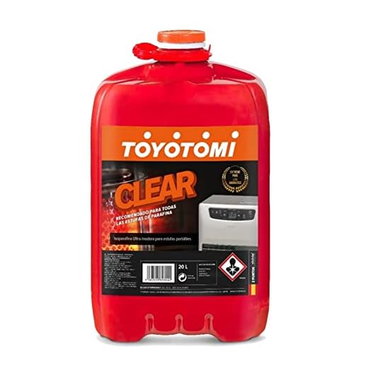 Combustible para estufas Parafina Toyotomi Clear 20 lt