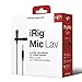 IK Multimedia iRig Mic Lav Lapel Microphone, omnidirectional Condenser lavalier Microphone with 1/8