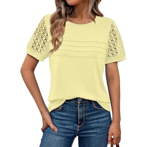 AUTOMET Short Sleeve Tops for Women Summer Dressy Casual Shirts 2026 Blouse