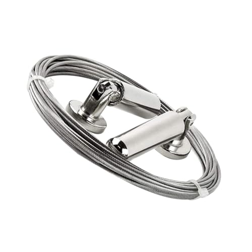 HAMPPLIES 1set Filo Per Tende Acciaio Inossidabile Metri Di Cavo Per Appendere Foto e Decorazioni Facile Da Installare Per Interni Ed Esterni Per Balconi e Patios