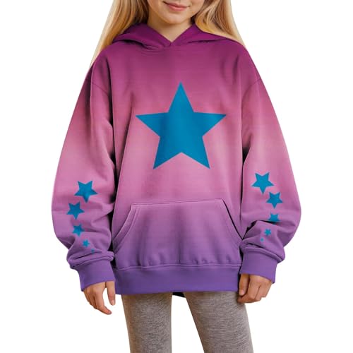 Star Hoodies for Girls Long Sleeve Oversized Dance Party Concert Sweatshirt Pullover Gradient Fashion Cute Y2k Tops2
