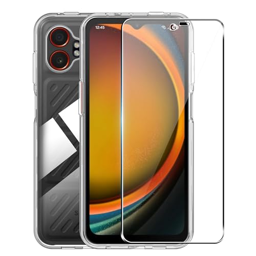 Image of for Samsung Galaxy Xcover 7 Pro Screen Protector(1 pack) Tempered Glass flim+Galaxy Xcover 7 Pro case,9H Hardness,Anti-Scratch, Case Friendly, Anti-Fingerprint,Shock-Absorption