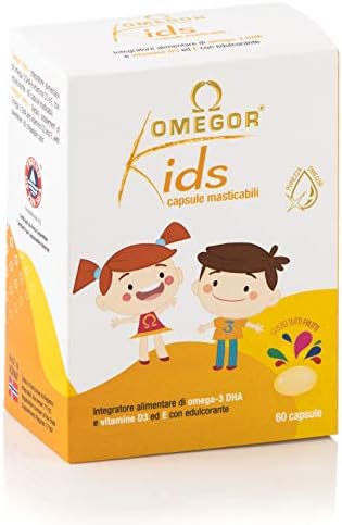 Omegor Kids capsule | 250mg di omega-3 DHA per bambini | Squisite capsule  morbide, in gelatina di pesce, dolcificate e masticabili | Gusto tutti i  frutti, 60 cps : Amazon.it: Salute e cura della persona