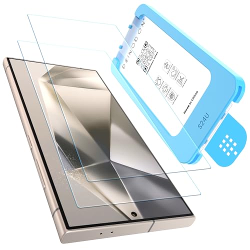 DEINODON für Panzerglas für Samsung Galaxy S24 Ultra, [Auto-Installation] Schutzfolie, 9H+ Bruchsicher Kratzfest Blasenf...