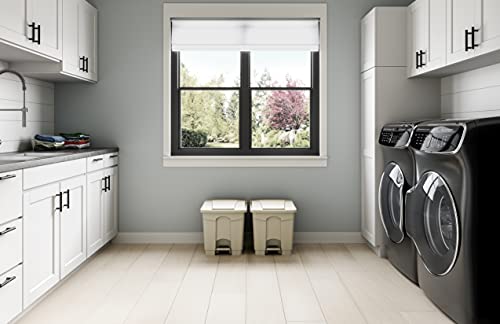 Safco 9924BL Products Plastic Step-On Trash Can For Hands-Free Disposal, Great For Home And Commercial Use thumb #4