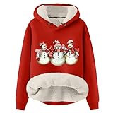 FlekmanArt Oversized Sweatshirt for Women Hood Hoodie Gradient Oversized Sweatshirt for Women Loose Women's Fashion Hoodies & Sweatshirts Women Drawstring Hoodie(2-Red,3X-Large)