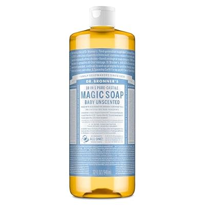 Dr. Bronner's Baby Unscented Pure-Castile Liquid