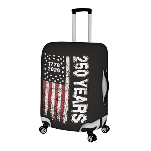 Image of Mumeson American Flag Luggage Cover for Suicase Anti-Scratch Washable Suitcase Protectors 18-32 Inch Suitcase Approved Travel Baggage Covers