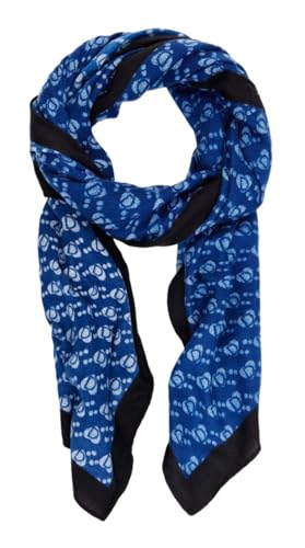 Foulard rectangle en tissu pour protéger le cou de la fraîcheur avec élégance marine