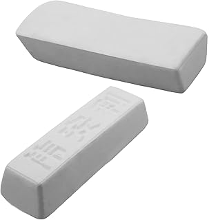 2PCS Polishing Compound kit Leather Strop Polishing White Honing Compound Buffing & Cutting Compound for Wood, Root Carving, Metal, 9.67 Oz