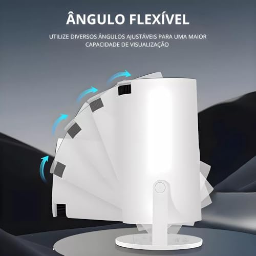 Mini Projetor Portátil HY300 PRO Android 11 Imagem 4K 1080p Full HD Conexão 5G WiFi 6 e Bluetooth 5.