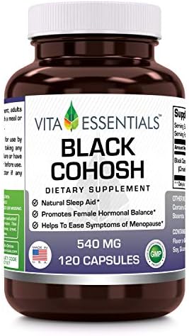Vita Essentials Black Cohosh 540 Mg Capsules, 120 Count