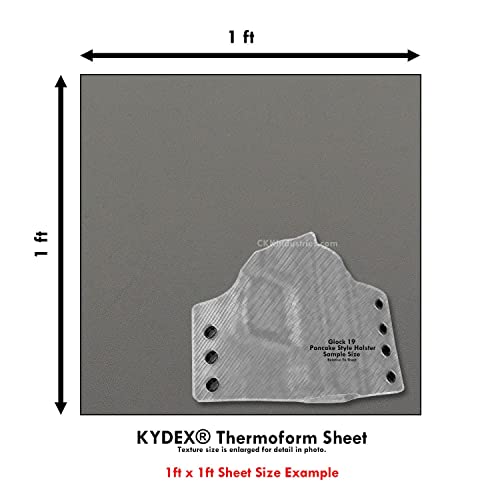 Image of BOLTARON Thermoform Sheet - (Haircell /Smooth) - (.093 Thickness) - (12in x 12in) - (Gunmetal Gray) - (1 Sheet)