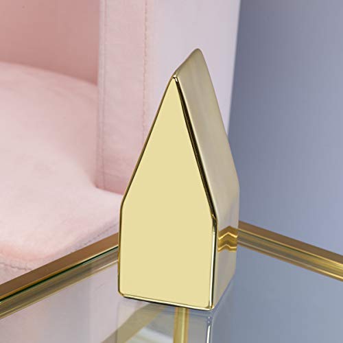 Objet de décoration en céramique dorée Scott Living chic - 4