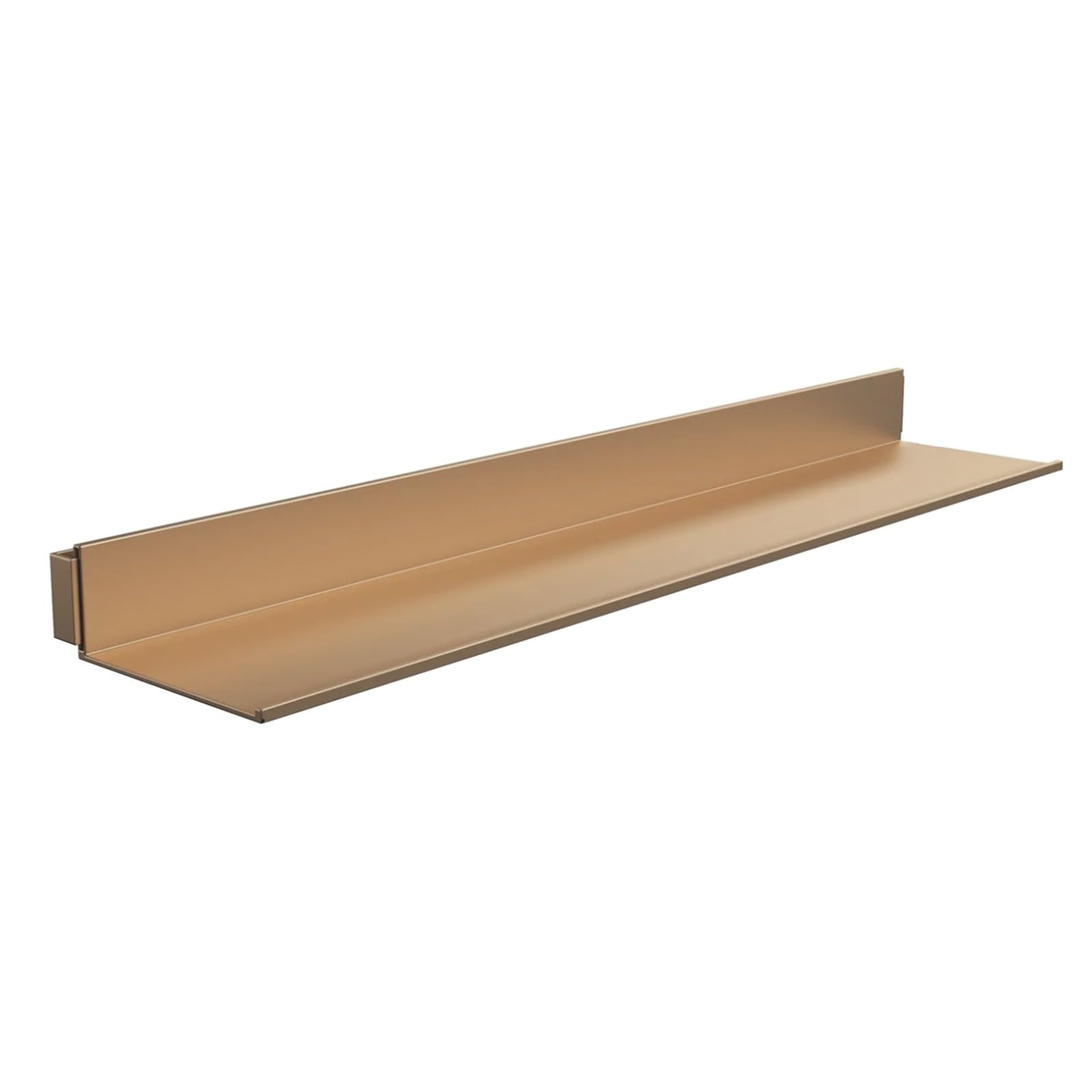 Estantes Flotantes para Pared, Estante de Pared de Aleación de Aluminio con Luz LED, Batería de Litio Incorporada, Estante de Exhibición Iluminado para Dormitorio/Sala de Estar/Cocina/Bar/Encimera(Gol