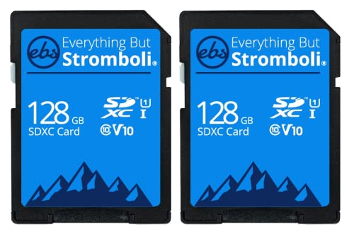 Everything But Stromboli 128GB SDカード(2パック) スピードクラス10 UHS-1 128G SDXCメモリーカード 互換デバイス用 - カメラ、コンピューター、ビデオカメラ