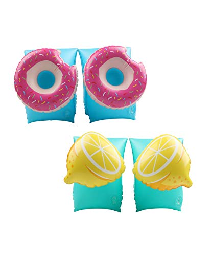 Airmyfun - Lote De 2 Brazaletes Hinchables De Natación Para Niños De 3 A 6 Años, Flotadores De Piscina Y Playa