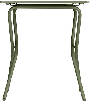 Lafuma Balcony II Galvanized Steel Folding Outdoor Patio Table, Moss