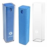 2in1スクリーンクリーニングスプレーボトルと布 - 2枚組 - 瞬時にお使いの携帯電話、タブレット、テレビ、ノートパソコンの画面をきれいに -スプレーして拭くだけ - コンパクト - 旅行に最適 - 平らなスクリーンに最適